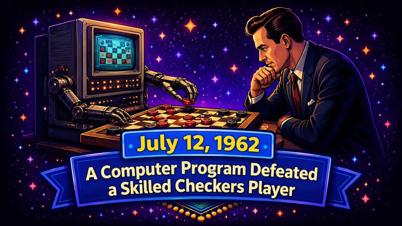 July 12, 1962: IBM Checkers Program Defeats Human Player
