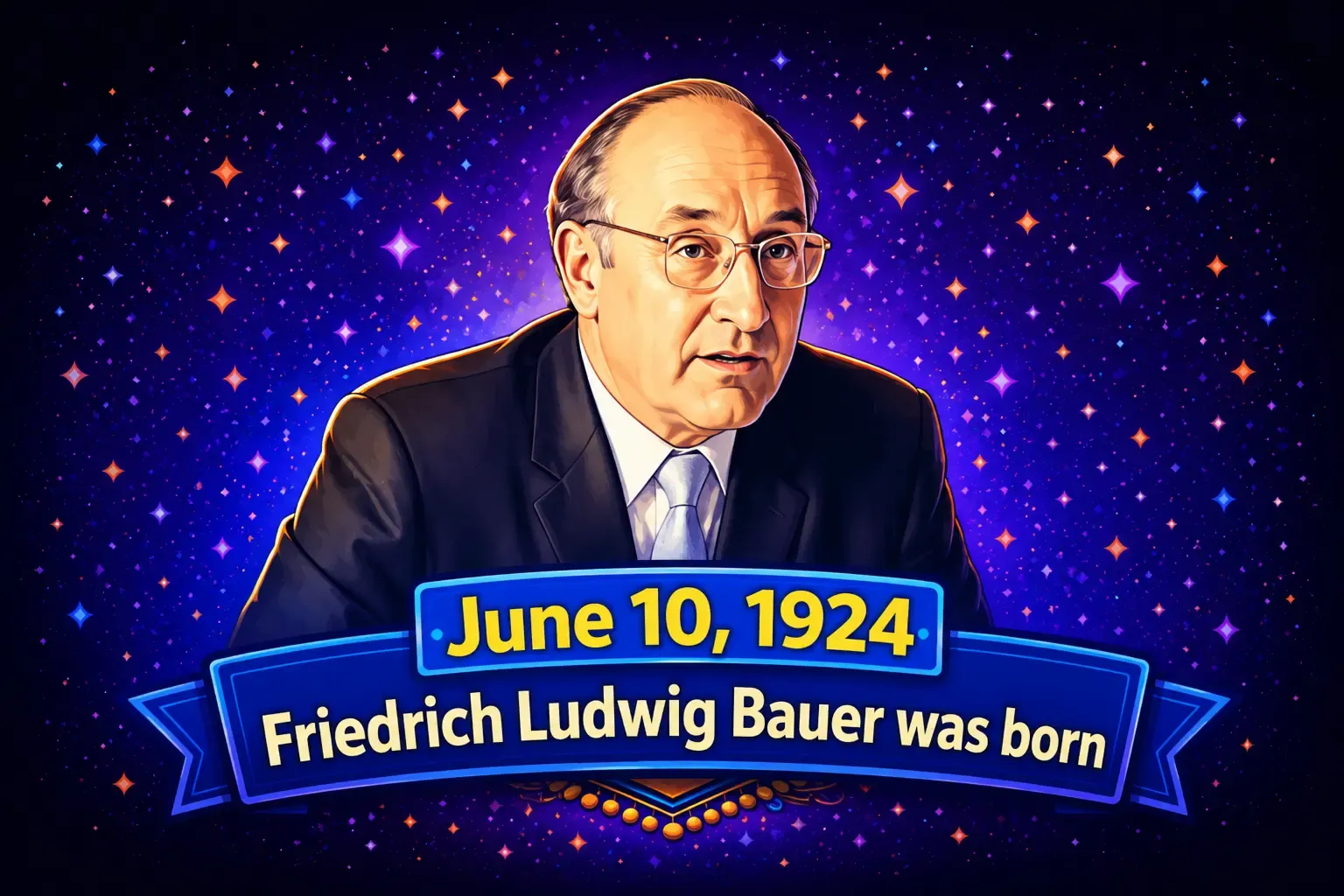June 10, 1924 — Friedrich Ludwig Bauer Was Born