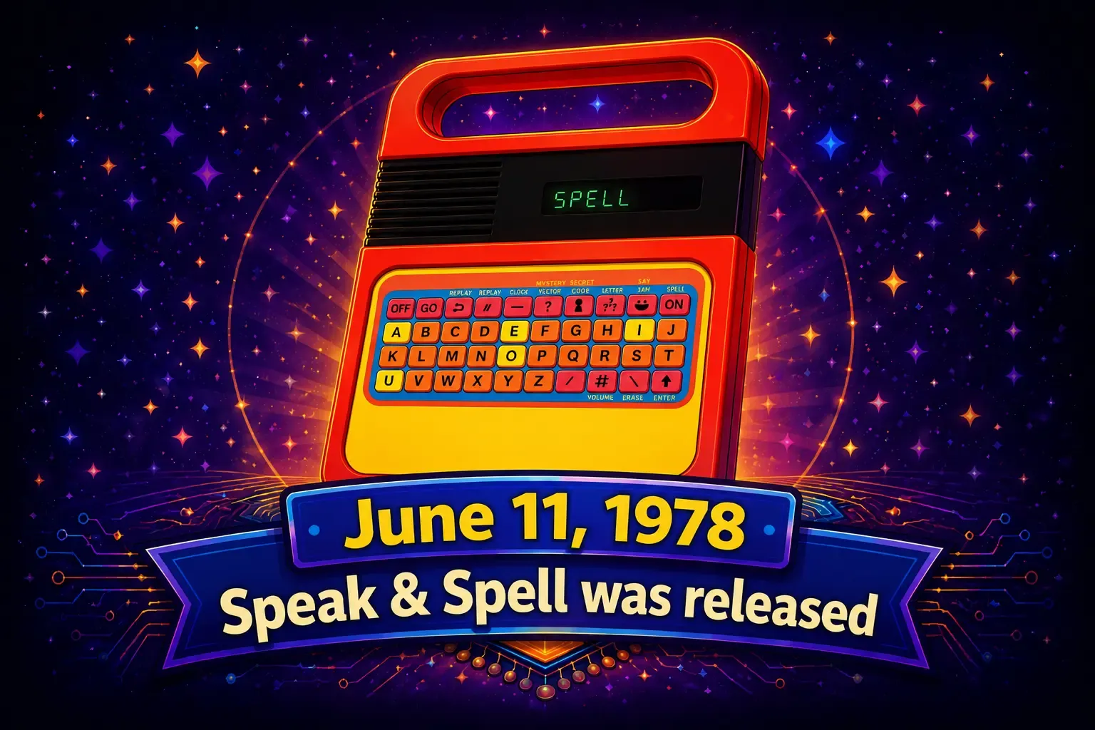 June 11, 1978 — Texas Instruments Introduces Speak & Spell