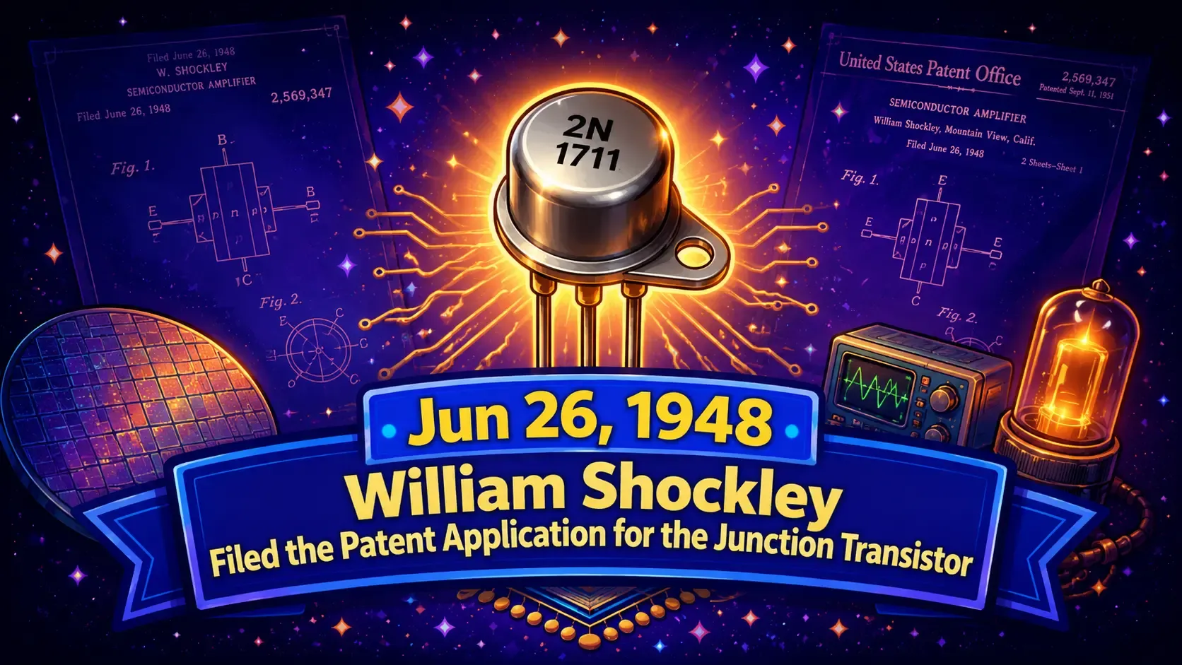The Birth of the Transistor: William Shockley's Groundbreaking Patent of 1948