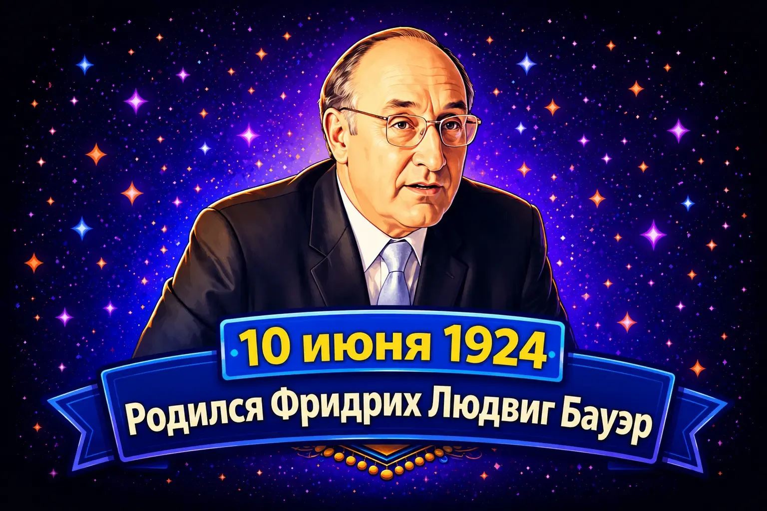 10 июня 1924 — Родился Фридрих Людвиг Бауэр