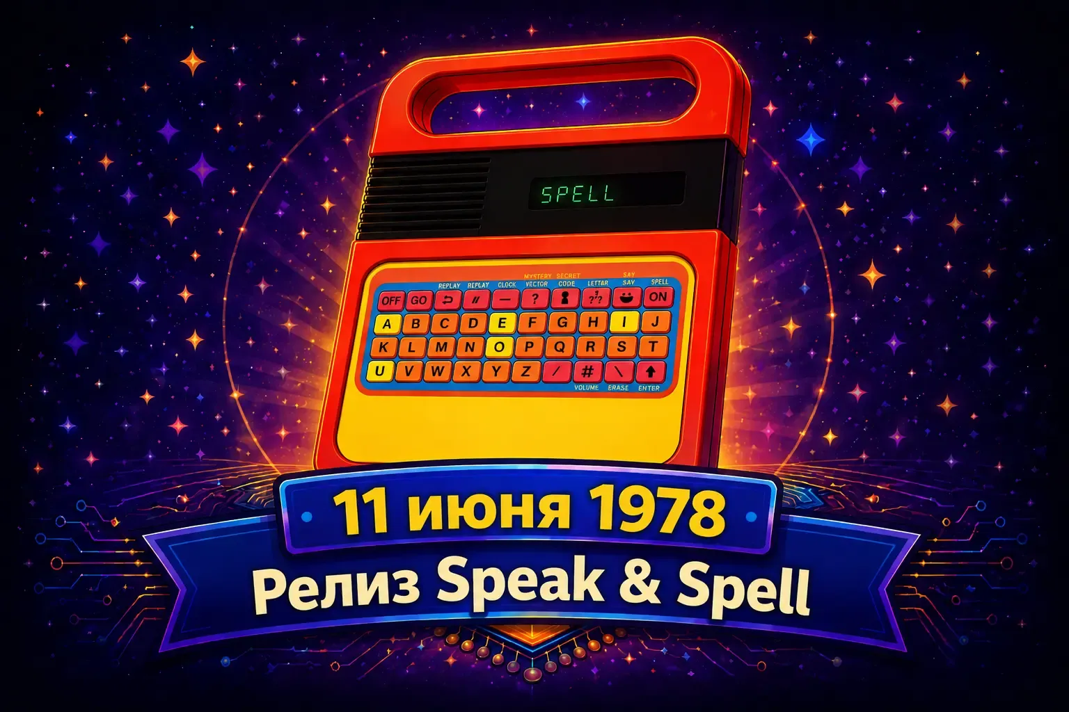 11 июня 1978 — Texas Instruments представляет Speak & Spell